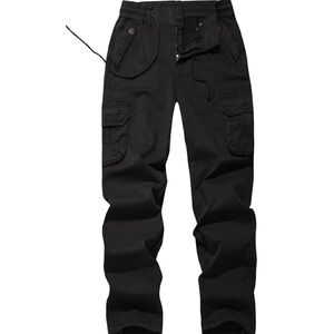 Women's Mid Rise Drawstring Elastic Waist Cargo pants